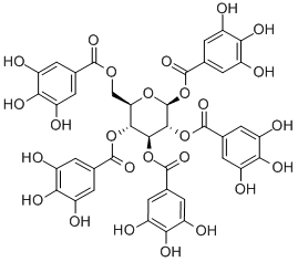 1,2,3,4,6-五沒食子酰葡萄糖 CAS：14937-32-7 中藥對(duì)照品 標(biāo)準(zhǔn)品