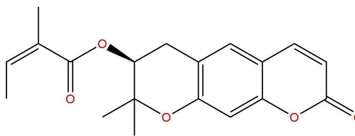 紫花前胡醇當(dāng)歸酸酯 CAS：130848-06-5 中藥對照品標(biāo)準(zhǔn)品