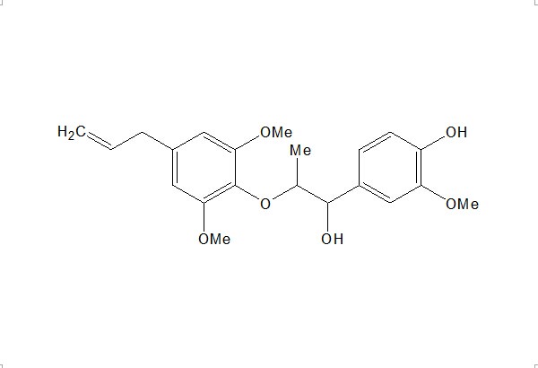 赤式-2-(4-烯丙基-2,6-二甲氧基苯氧基)-1-(4-羥基-3-甲氧基苯基)-