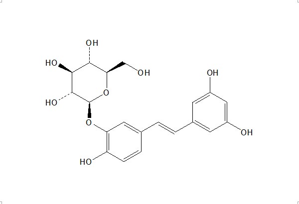 白皮杉醇-3'-O-葡萄糖苷 CAS：94356-26-0 中藥對(duì)照品標(biāo)準(zhǔn)品