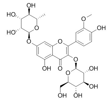 異鼠李素-3-O-葡萄糖-7-O-鼠李糖苷 CAS：17331-71-4 中藥對照品