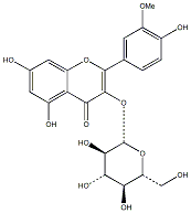 異鼠李素-3-O-葡萄糖苷 CAS：5041-82-7 中藥對照品標(biāo)準(zhǔn)品