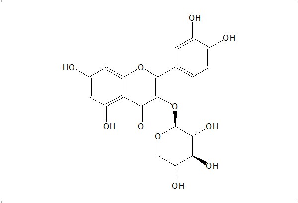 槲皮素-3-O-β-D-木糖甙 CAS：549-32-6 中藥對照品 標(biāo)準(zhǔn)品