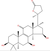 3β,7β,15β-三羥基-11-羰基-羊毛甾烷-8-烯-24→20內(nèi)酯