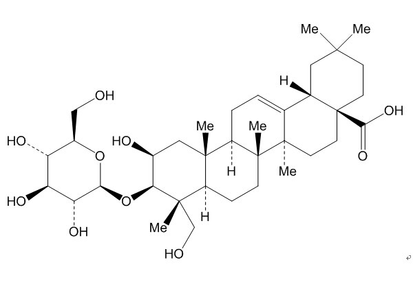 貝萼皂苷元-3-O-β-D-吡喃葡萄糖苷 CAS：104513-86-2 中藥對(duì)照品