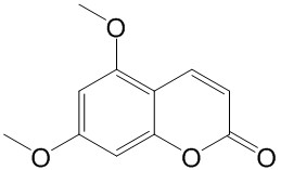 檸檬油素（5,7-二甲氧基香豆素） CAS號(hào)：487-06-9 對(duì)照品標(biāo)準(zhǔn)品