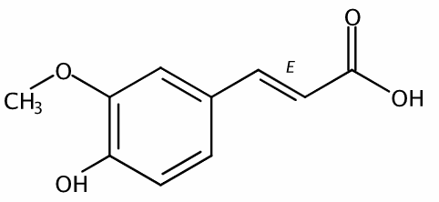 阿魏酸 CAS號：537-98-4 中藥對照品標(biāo)準(zhǔn)品