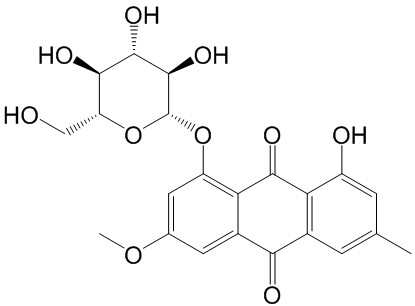 大黃素甲醚-8-O-β-D-葡萄糖苷  CAS號(hào)：23451-01-6 中藥對(duì)照品