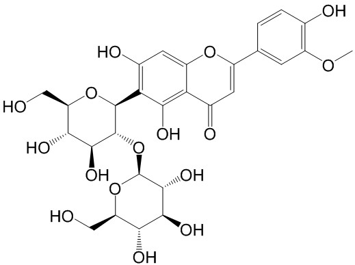 異金雀花素-2''-O-吡喃葡萄糖苷  CAS號(hào)：97605-25-9 中藥對(duì)照品