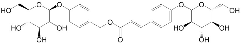 4-（葡萄糖氧基）-肉桂酸葡萄糖氧基芐酯  CAS號(hào)：1435488-35-9