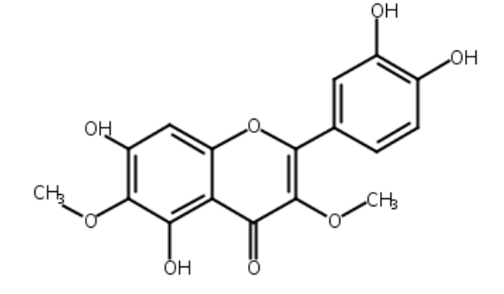 槲皮萬壽菊素-3,6-二甲醚；甲氧基萬壽菊素  CAS號：5188-73-8