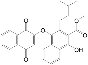 鉤毛茜草聚萘醌C CAS號(hào)： 132242-52-5 中藥對(duì)照品標(biāo)準(zhǔn)品