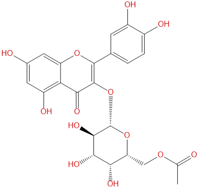 6''-乙酰金絲桃苷 CAS號(hào)：72659-75-7 中藥對(duì)照品標(biāo)準(zhǔn)品