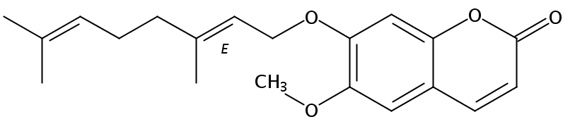 7-香葉草氧基-6-甲氧基香豆素 CAS號：28587-43-1中藥對照品