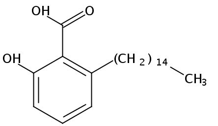 銀杏酸C15:0 CAS：16611-84-0 中藥對(duì)照品標(biāo)準(zhǔn)品