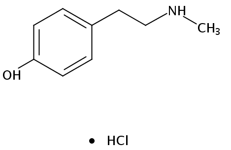 N-甲基酪胺鹽酸鹽 CAS：13062-76-5 中藥對(duì)照品標(biāo)準(zhǔn)品