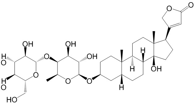 洋地黃毒苷元葡萄糖基巖藻糖苷 CAS號(hào)：2446-63-1 中藥對(duì)照品