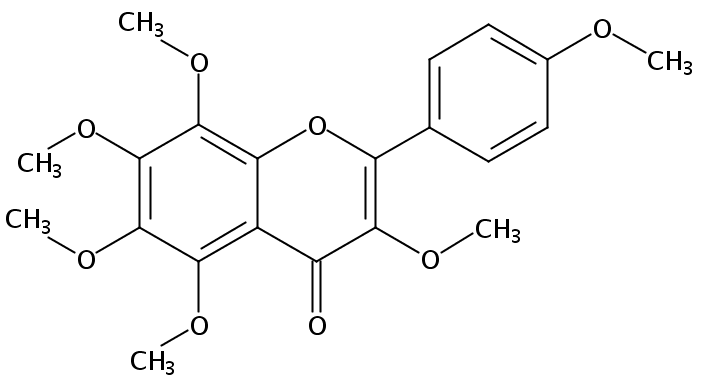 3，5，6，7，8，4‘-六甲氧基黃酮 CAS：34170-18-8 中藥對照品