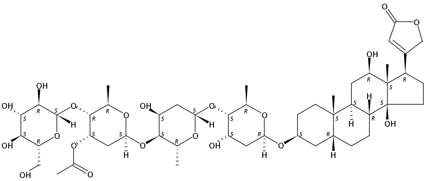 毛花苷C CAS：17575-22-3 中藥對照品標(biāo)準(zhǔn)品