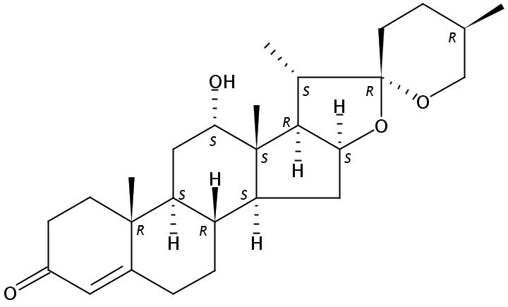 (25R)-12α-Hydroxyspirost-4-en-3-one｜ CAS No：50888-50-1中藥對(duì)照品