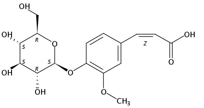 (Z)-阿魏酸-4-O-葡萄糖苷 | CAS No： 94942-20-8 對照品 標(biāo)準(zhǔn)品