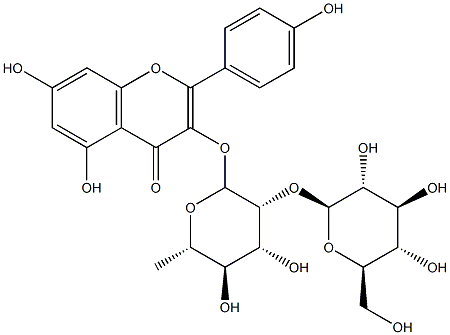 山柰酚-3-O-β-D-葡萄糖基（1-2）-α-L-鼠李糖苷 | CAS No.142451-65-