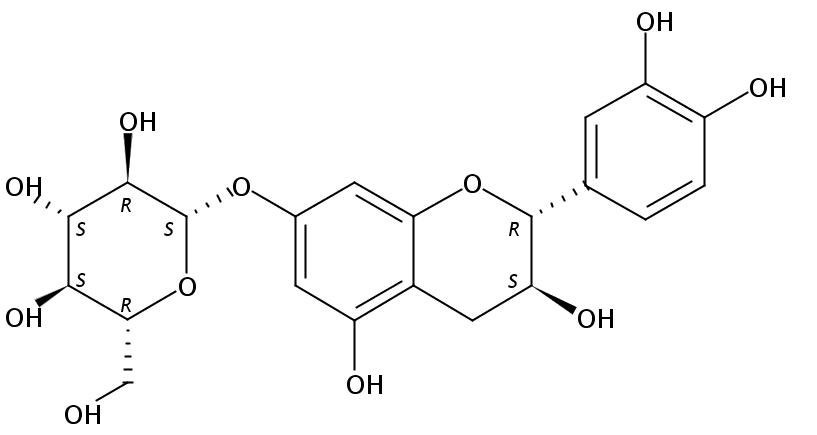 兒茶素-7-O-β-D-吡喃葡萄糖苷 | CAS No.65597-47-9