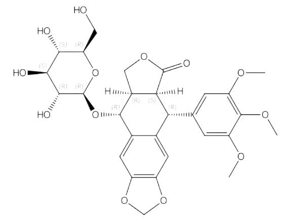 苦鬼臼素-4-O-β-D-葡萄糖苷 | CAS No.1400-92-6