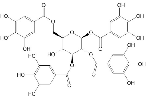 1,2,3,6-四-O-沒(méi)食子酰-β-D-葡萄糖丨CAS No.79886-50-3