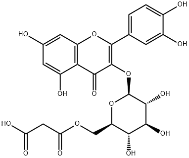 槲皮素-3-O-(6“-O-丙二?；?-β-D-葡萄糖苷 丨CAS No.6862-01-0