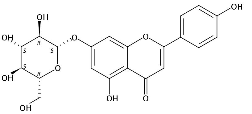 芹菜素-7-O-β-D-吡喃葡萄糖苷 CAS：578-74-5 中藥對照品標(biāo)準(zhǔn)品