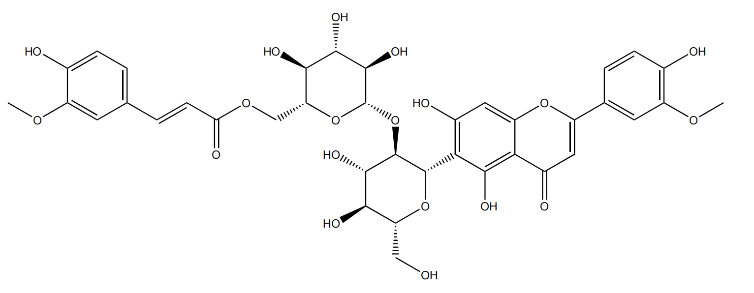 異金雀花素-2''-O-(6'''-(E)-阿魏?；?-葡萄糖苷|CAS 372113-55-8