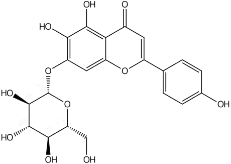 野黃芩素-7-O-葡萄糖苷 | CAS No.26046-94-6