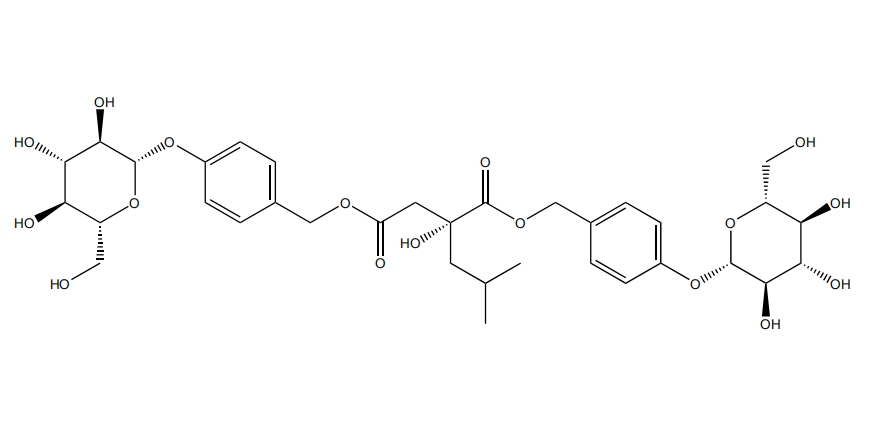 1,4-二[4-(葡萄糖氧)芐基]-2-異丁基蘋(píng)果酸酯  58139-23-4