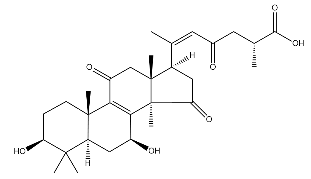 靈芝烯酸B CAS號：100665-41-6 對照品 標(biāo)準(zhǔn)品