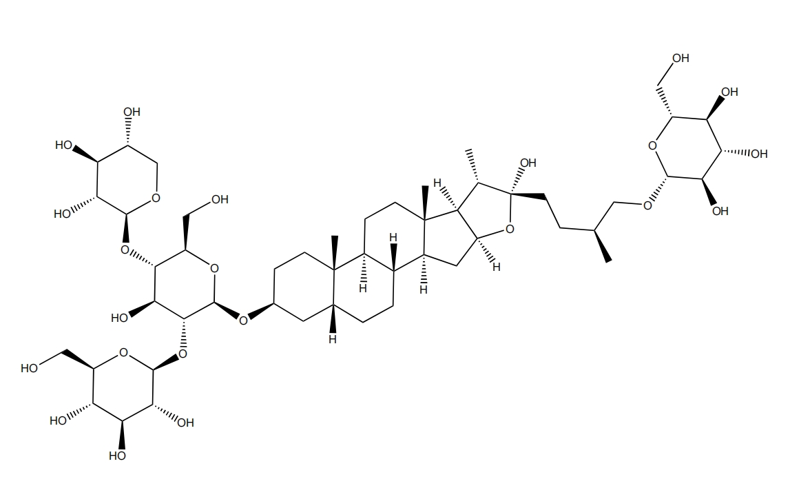 (25S)-4'-木糖基新知母皂苷B2 | CAS No.57944-19-1