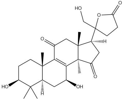 (3β,7β)-3,7,20,21-四羥基-11,15-二羰基-羊毛甾烷-8-烯-24→20內(nèi)酯